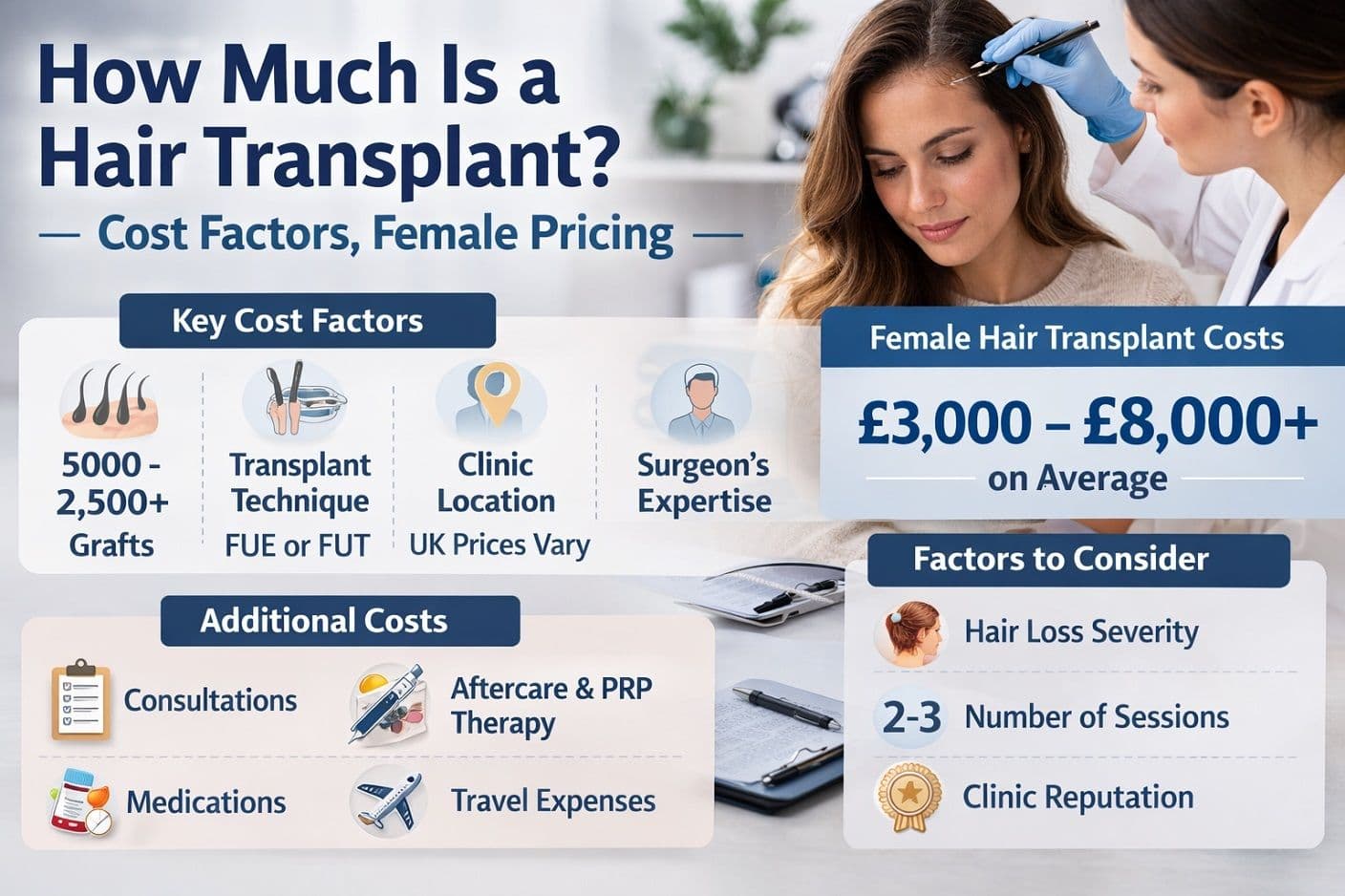 How Much Is a Hair Transplant? Cost Factors, Female Pricing