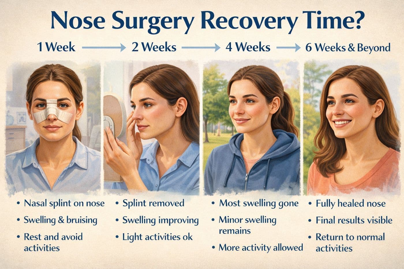 Navigating Your Journey: A Complete Guide to Nose Surgery Recovery Time